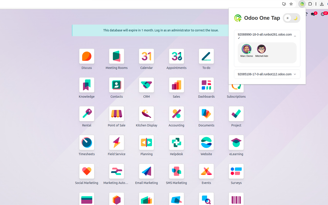 Odoo One Tap - 截图 2