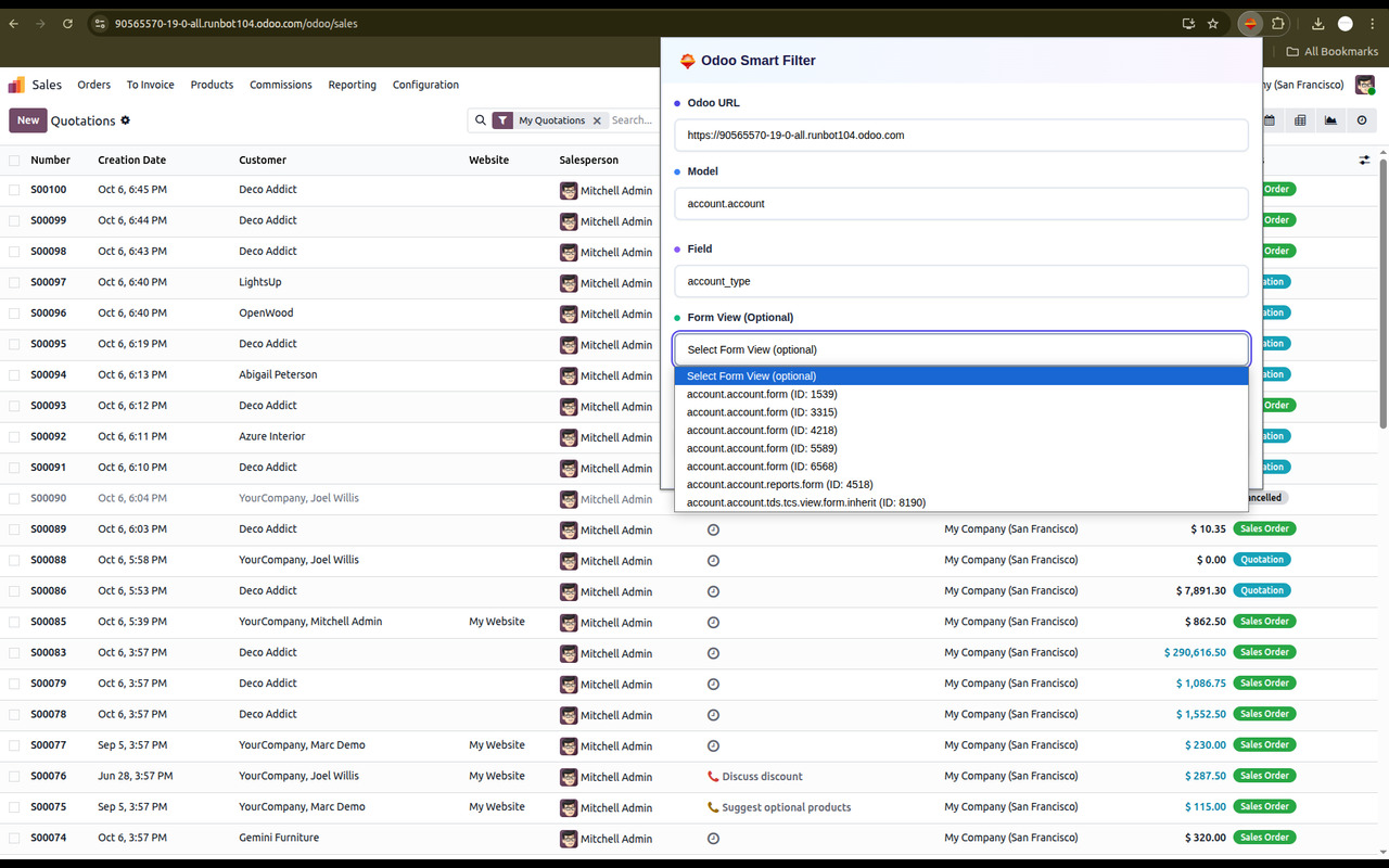 Odoo Smart Filter - 截图 2