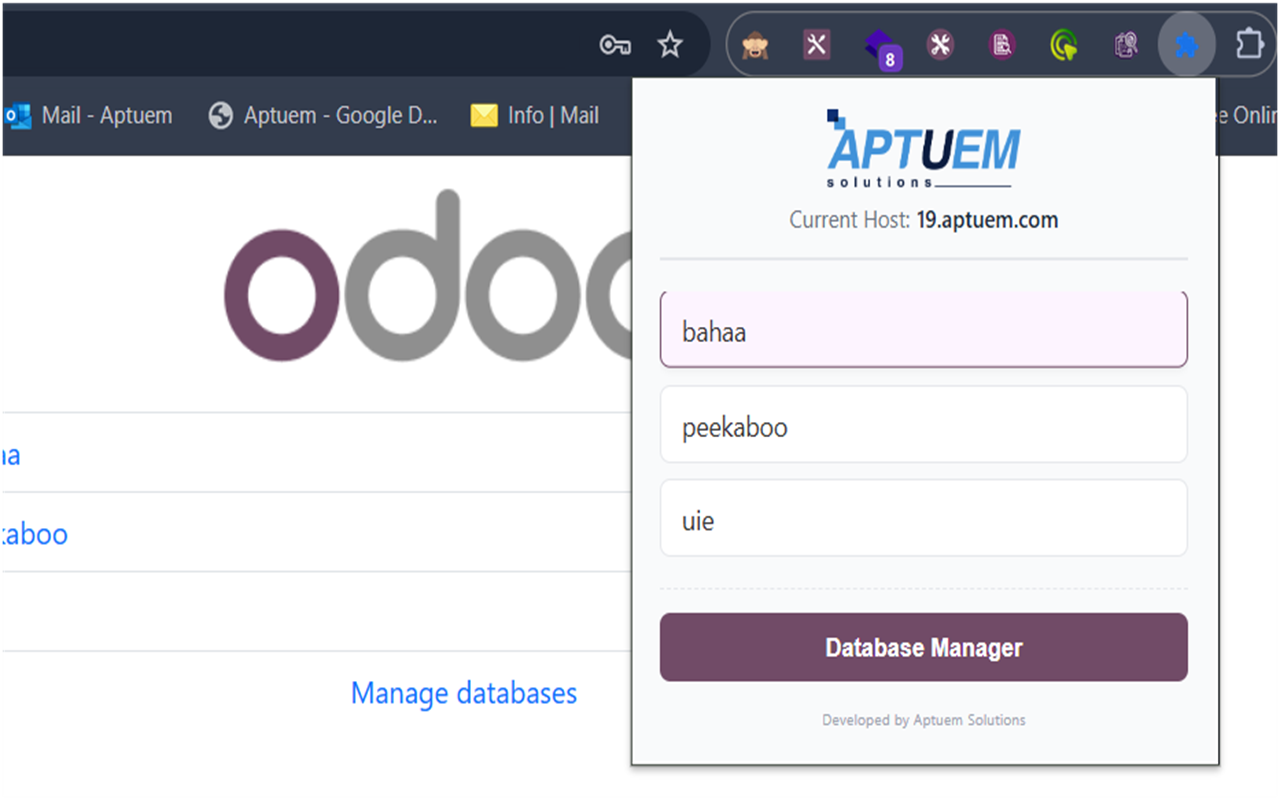 Odoo Database Switcher - 截图 1