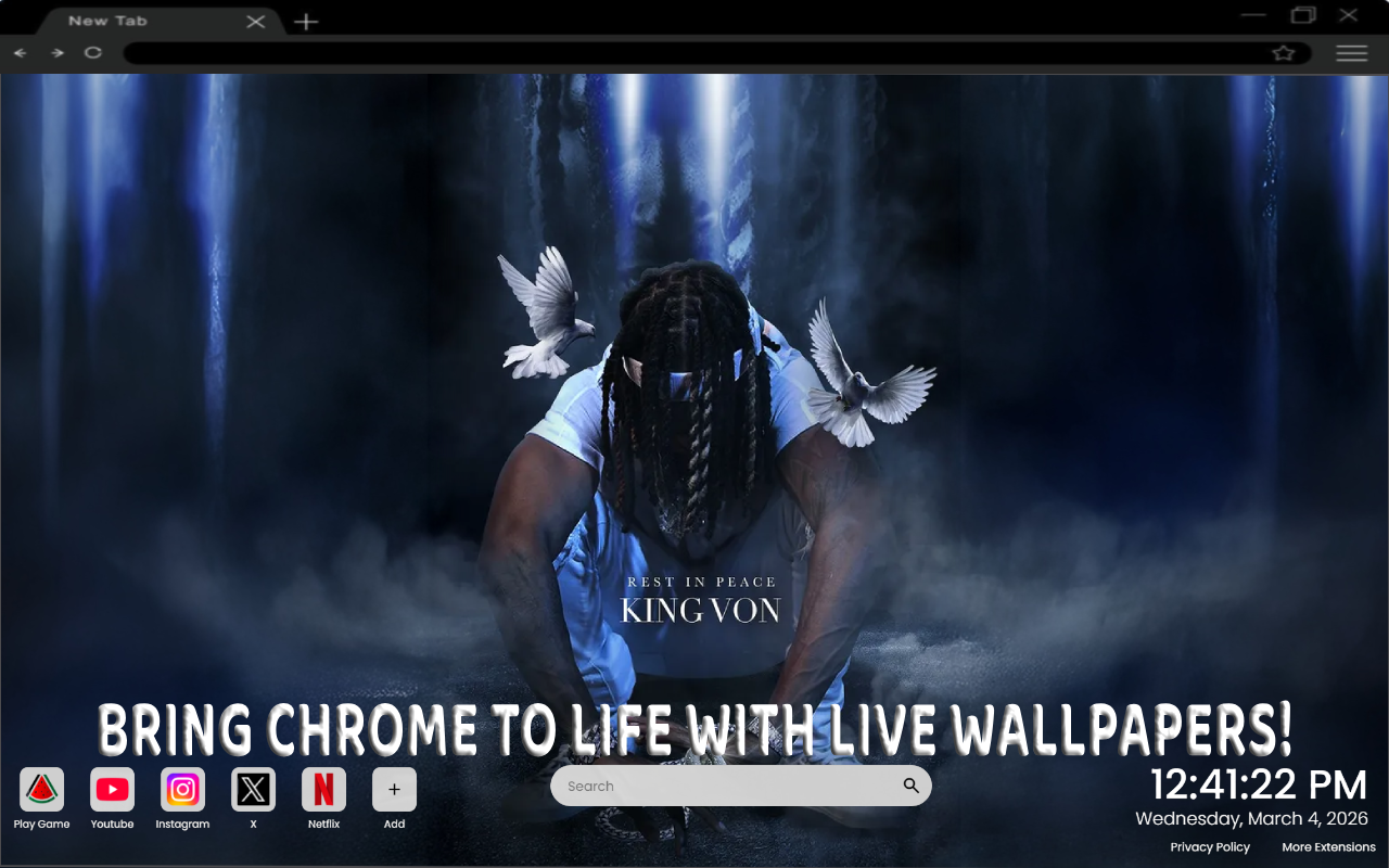 King Von Rest In Peace Live Wallpaper - 截图 1