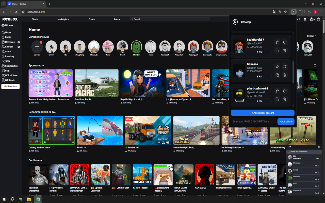 RoSwap – Roblox Account Switcher - 截图 1