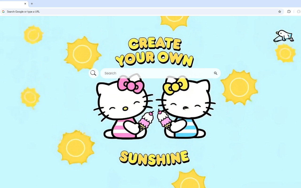 Hello Kitty Create Your Own Sunshine Live Wallpaper - 截图 1
