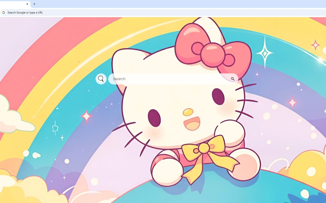 Hello Kitty Rainbow Adventure Live Wallpaper - 截图 2