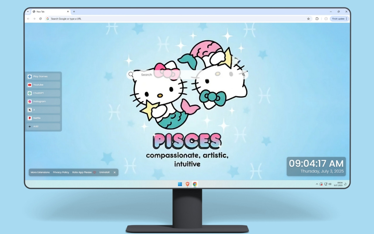 Pisces Hello Kitty Live Wallpaper - 截图 2