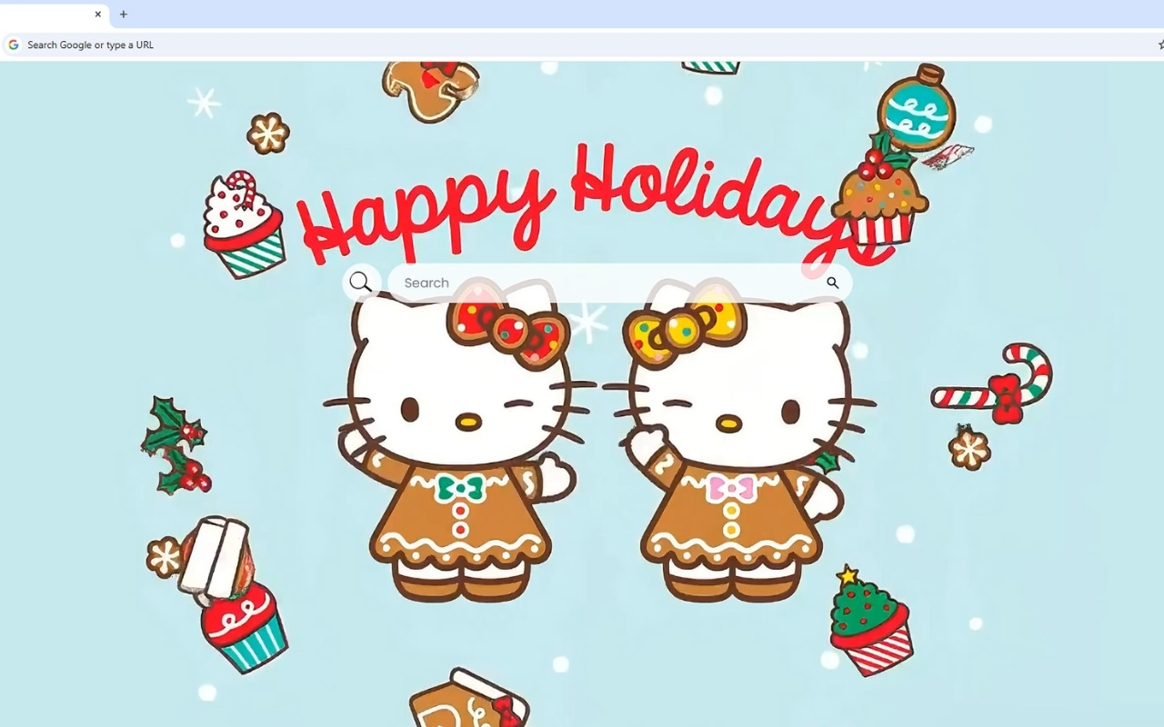 Happy Holidays Hello Kitties Live Wallpaper - 截图 1
