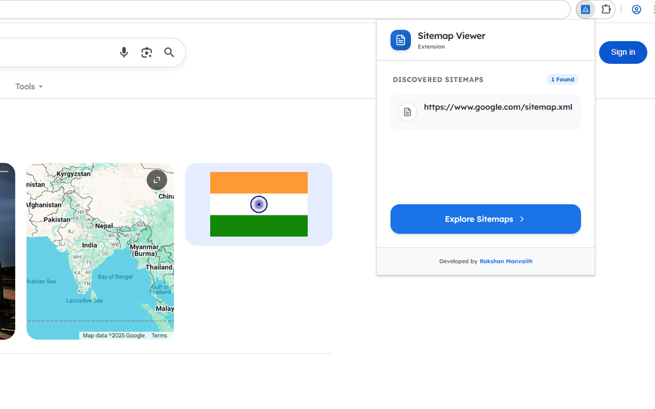Website Sitemap Viewer - 截图 3