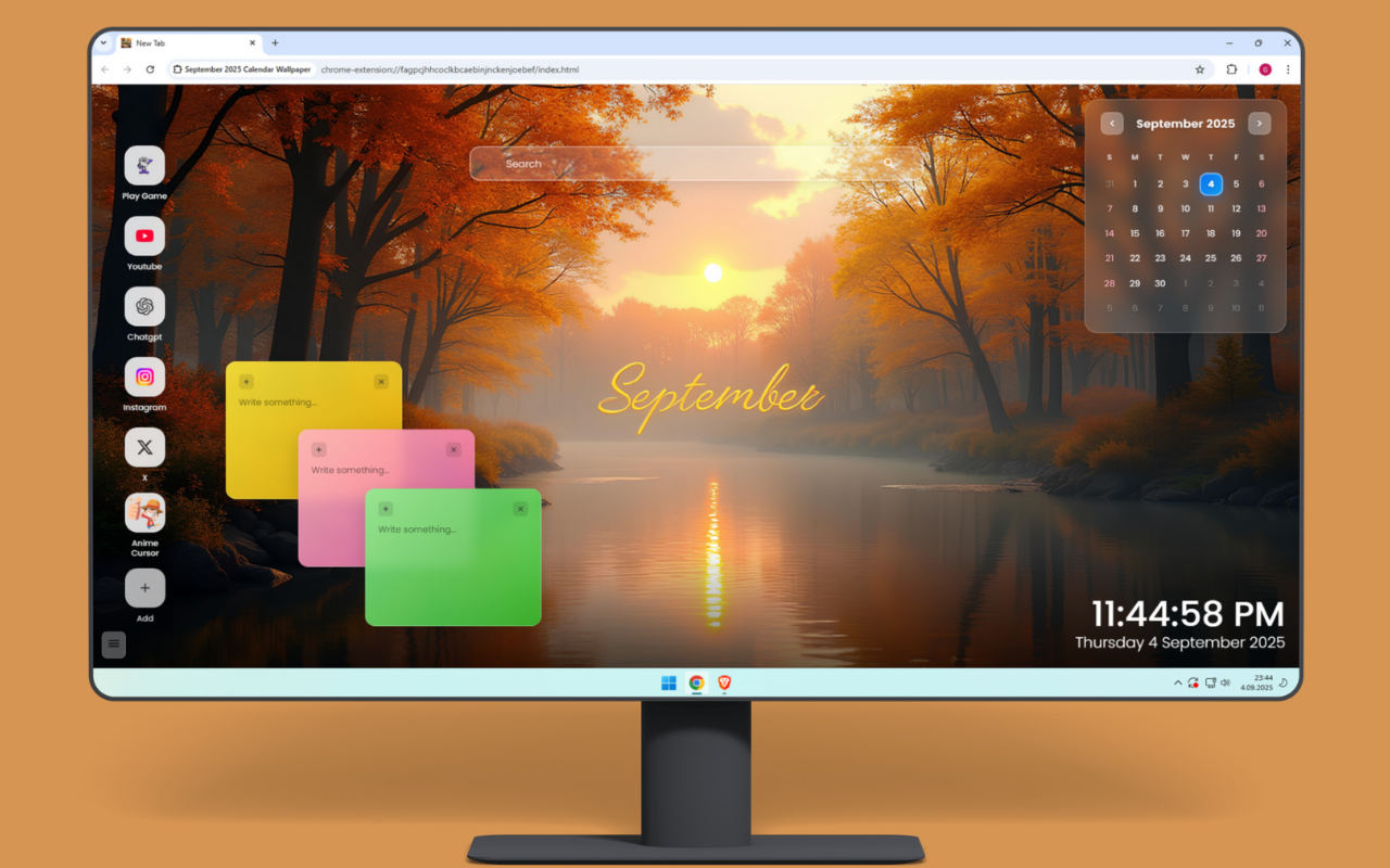September 2026 Calendar Wallpaper - 截图 4