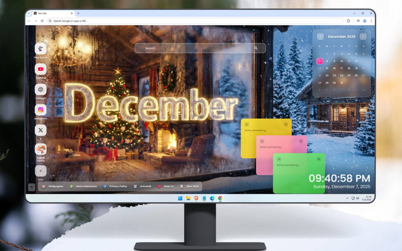 December 2026 Calendar Wallpaper - 截图 1