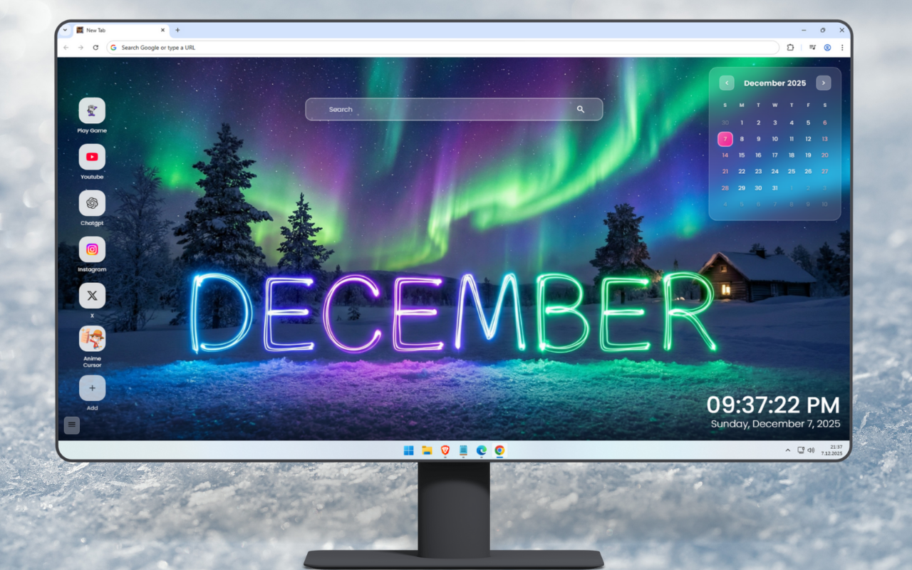 December 2026 Calendar Wallpaper - 截图 4