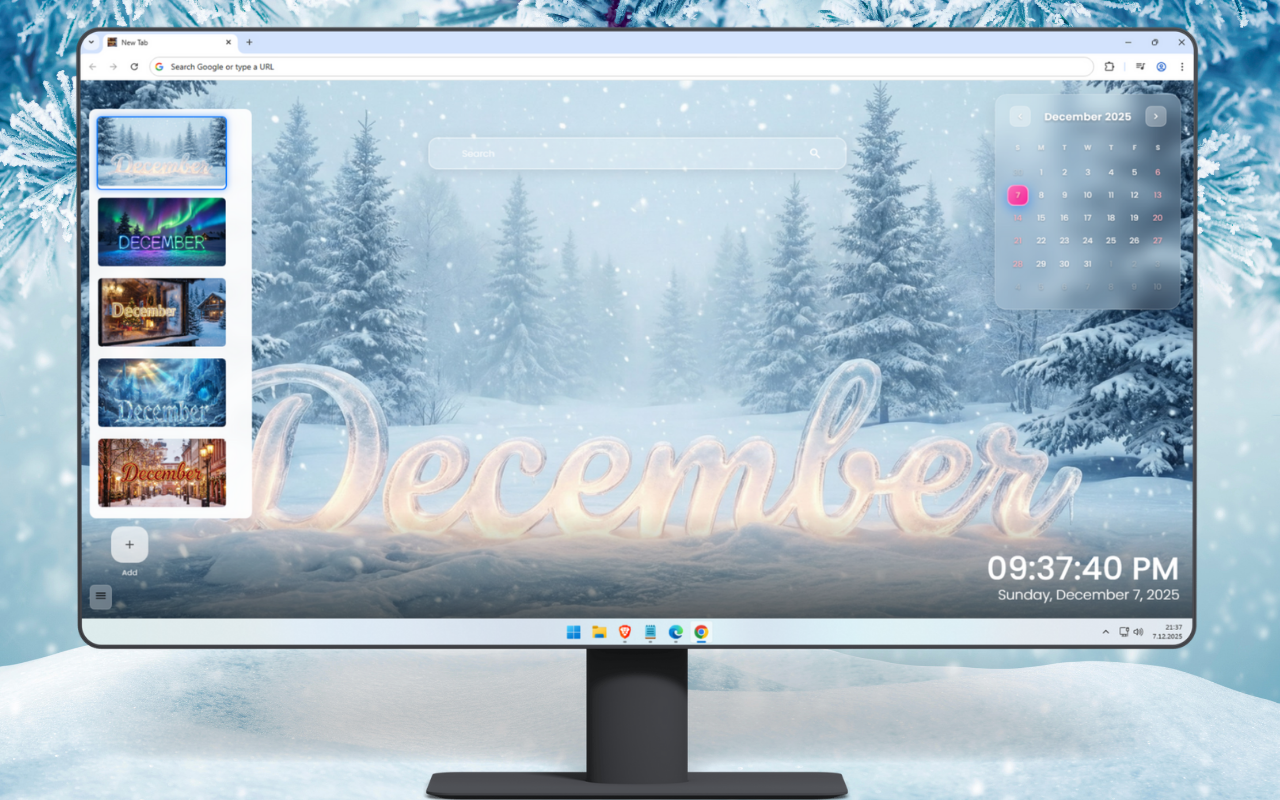 December 2026 Calendar Wallpaper - 截图 5