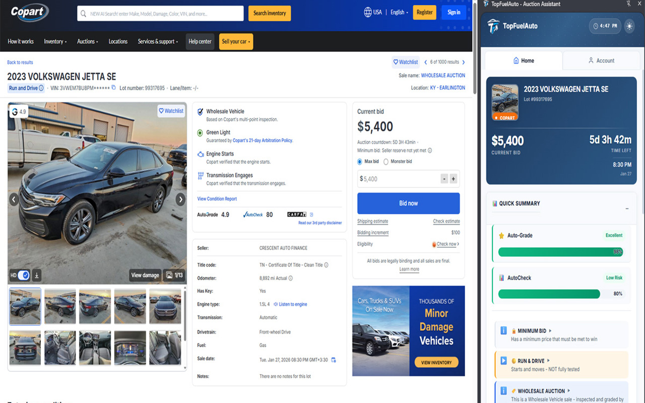 TopFuelAuto - Auction Assistant - 截图 4