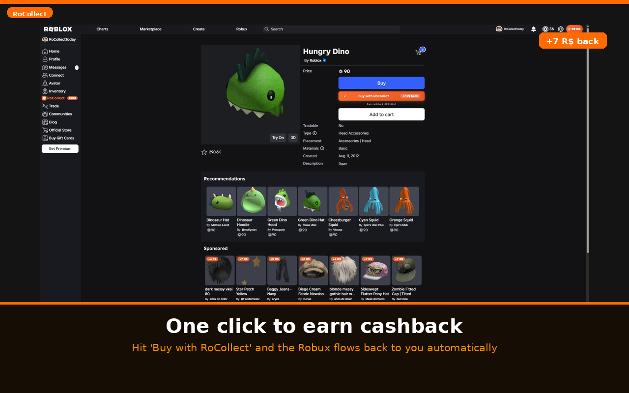 RoCollect – Roblox Cashback - 截图 1