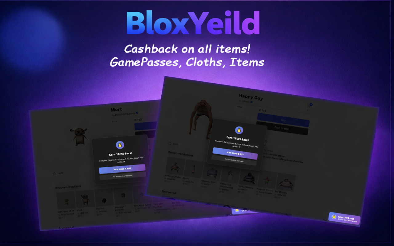 BloxYield - Roblox Cashback Rewards - 截图 2