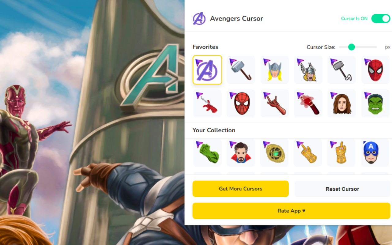 Avengers Cursor ★ Custom Cursor for Chrome™ - 截图 4