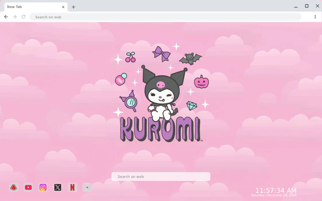 Cute Kuromi Cartoon Live Wallpaper - 截图 1