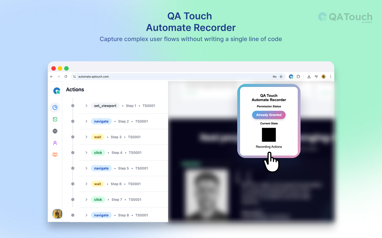 QA Touch Automate Recorder - 截图 2