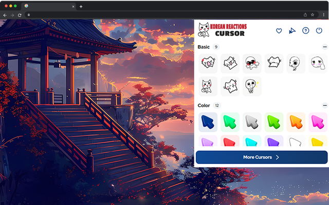 Korean Reactions Cursor - Meme Culture Cursor for Chrome - 截图 2