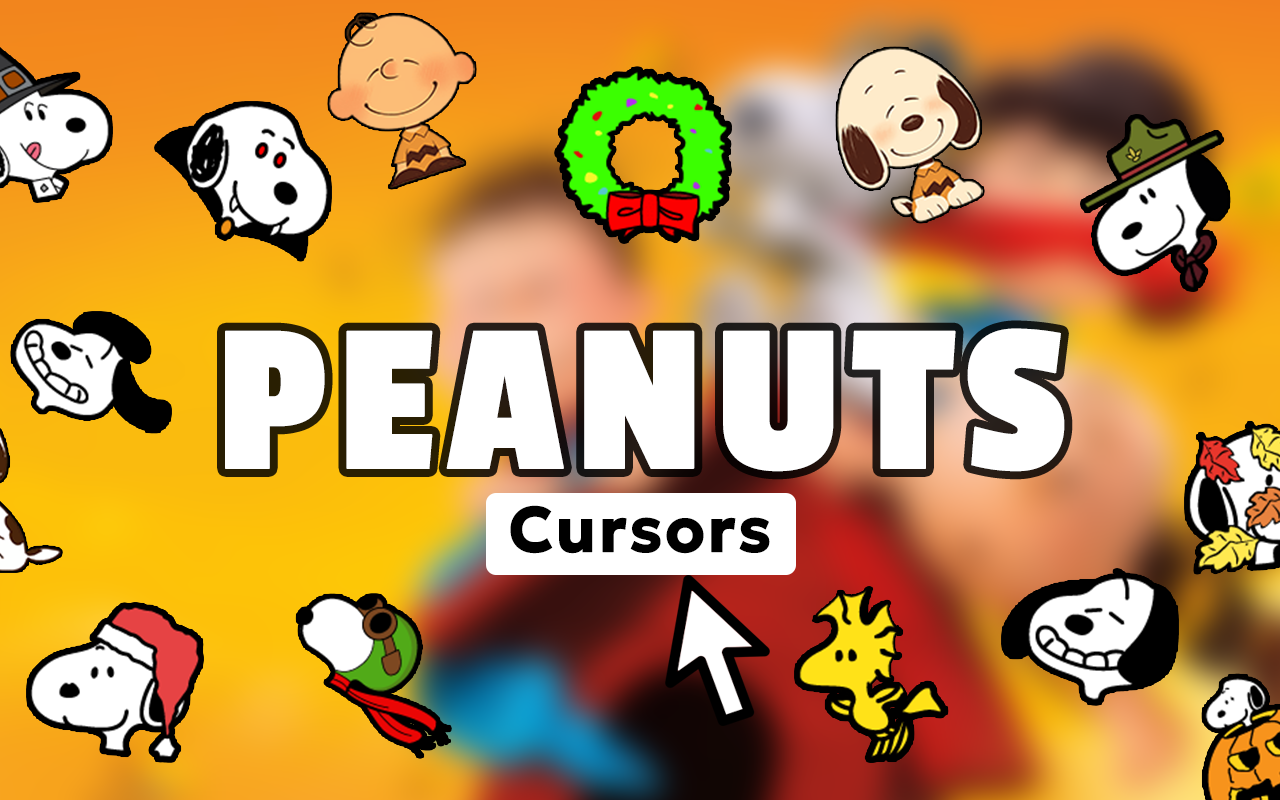 Peanuts Cursor - Custom Comic Cursor for Chrome - 截图 1