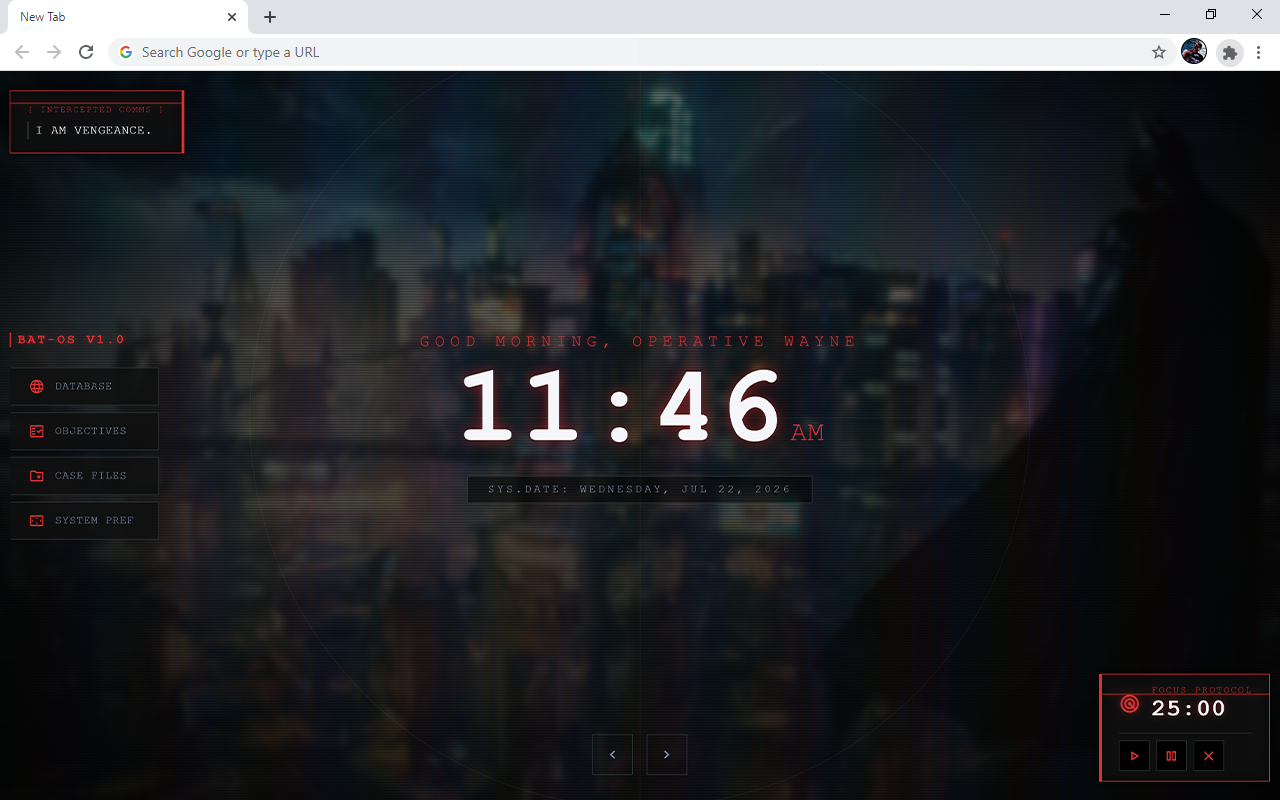 The Batman HD Wallpaper New Tab - 截图 1