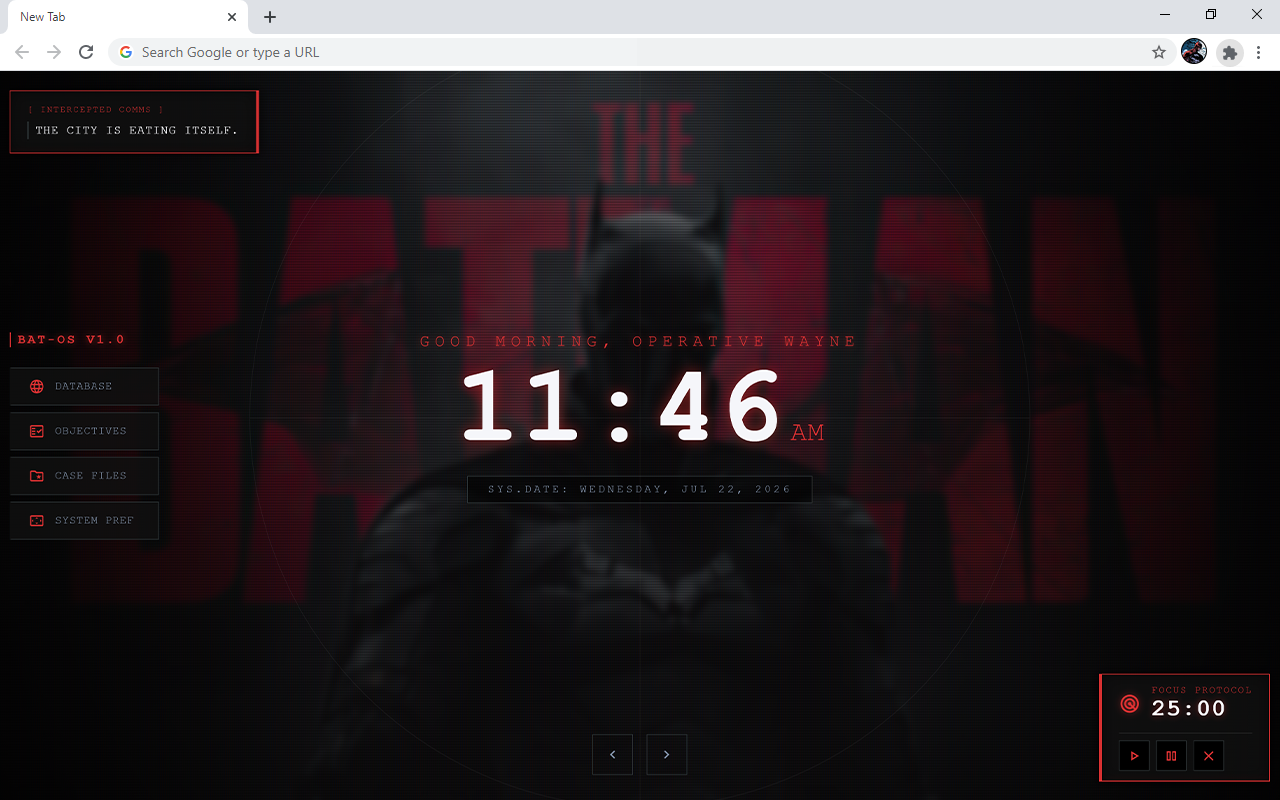 The Batman HD Wallpaper New Tab - 截图 2