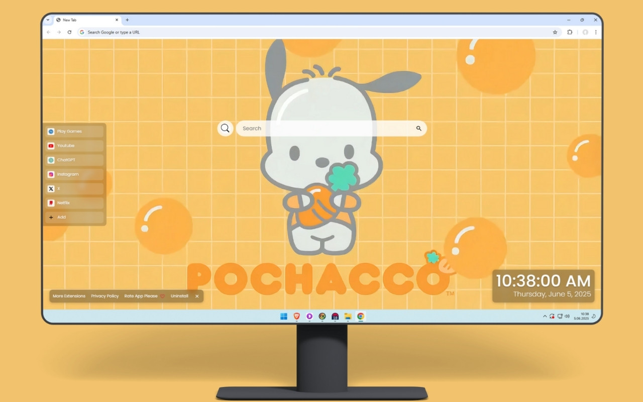 Cute Pochacco Live Wallpaper - 截图 2