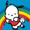 Pochacco Rainbow Live Wallpaper