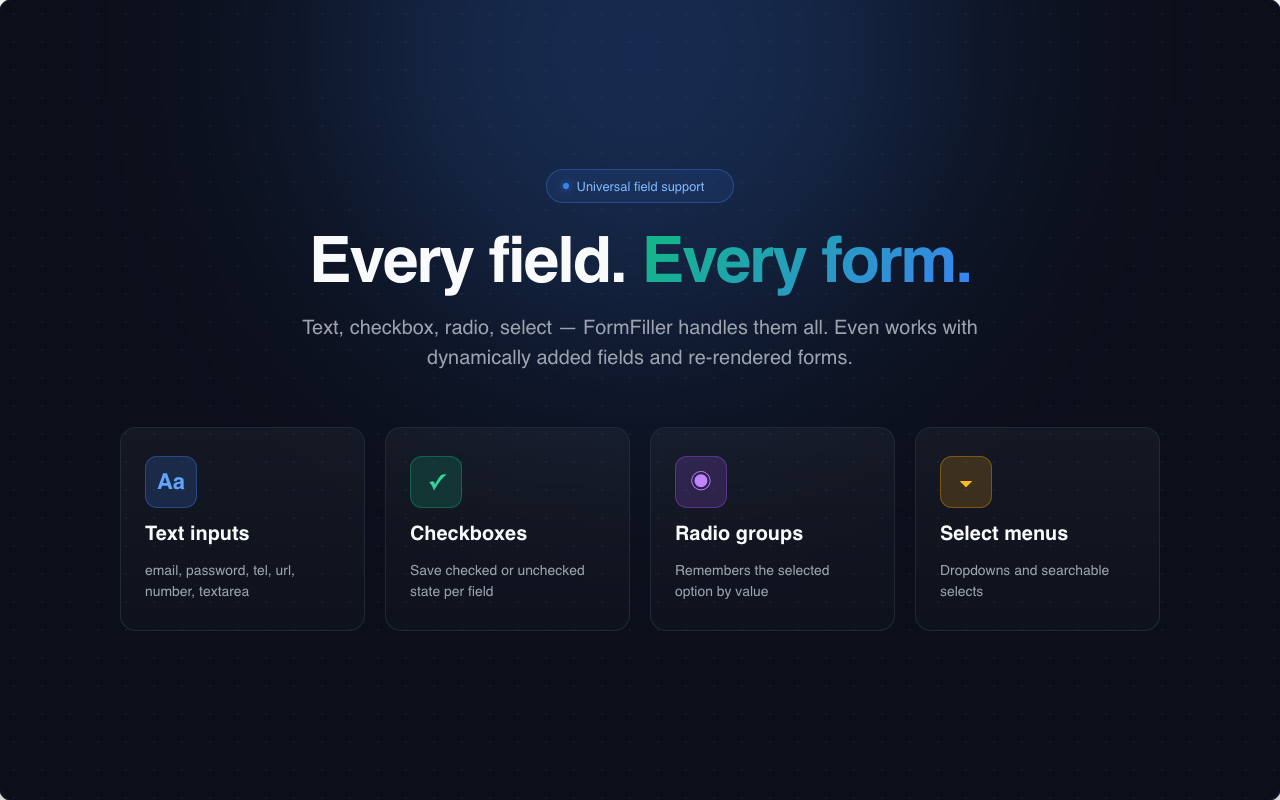 Autofill Forms — Save & Refill Any Field - 截图 4