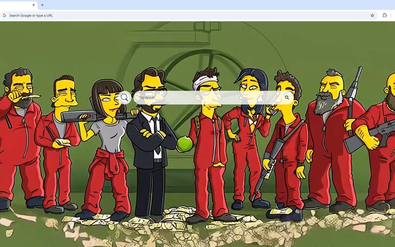 La Casa de Papel Simpson Style Live Wallpaper - 截图 2