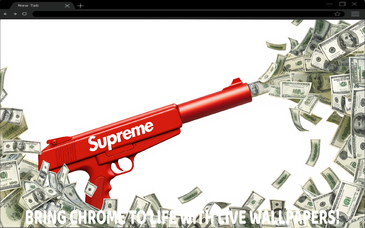 Supreme Money Gun Live Wallpaper - 截图 2