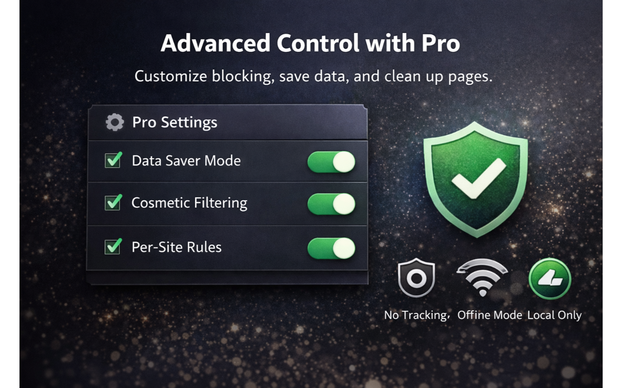 AdShield Pro – 广告拦截器和隐私卫士 - 截图 4