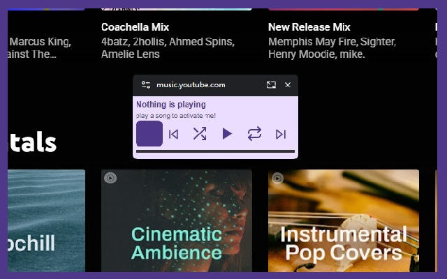 Star's Youtube Music Mini Player - 截图 1