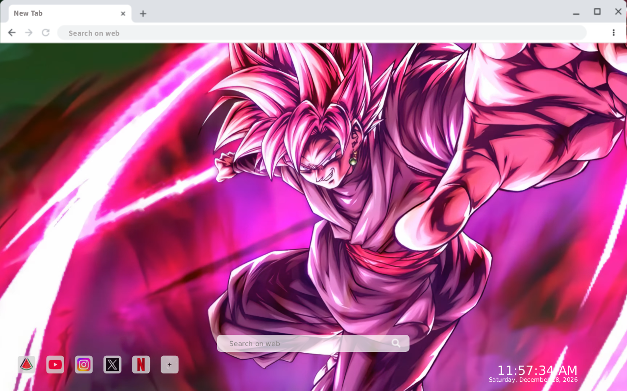 Goku Black Rose Live Wallpaper - 截图 1