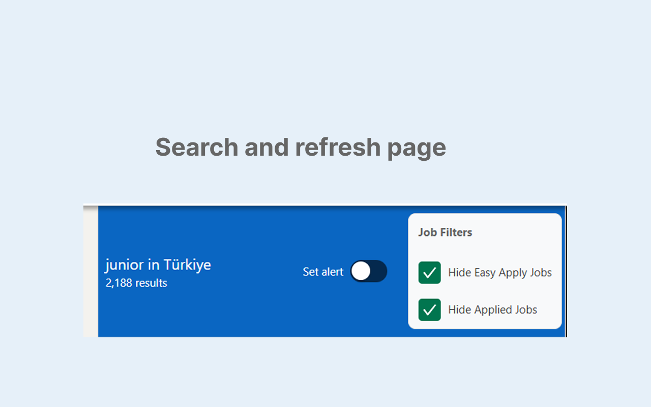 LinkedIn Easy Apply Filter - 截图 1