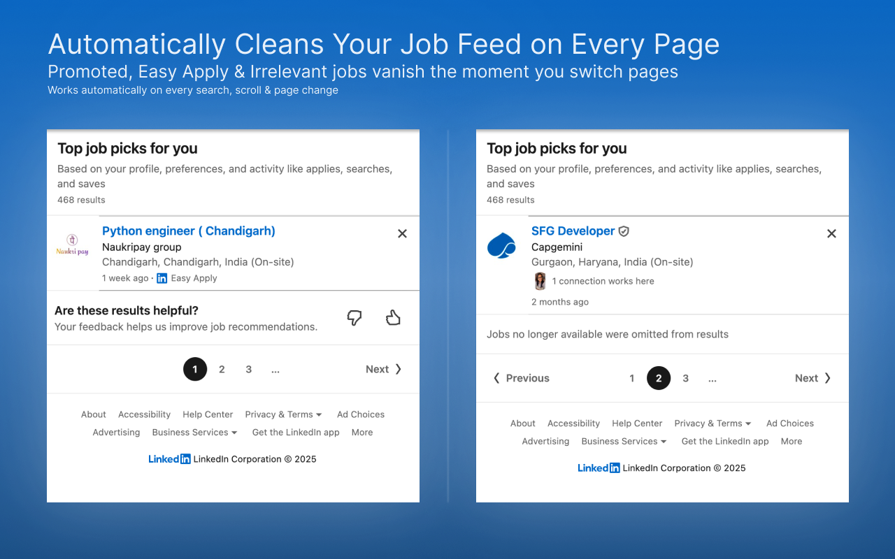 LinkedIn JobLens — Smart Job Filters - 截图 2