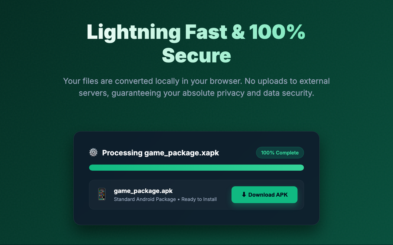 XAPK to APK Converter online - Convert XAPK, APKM, APKS - 截图 3