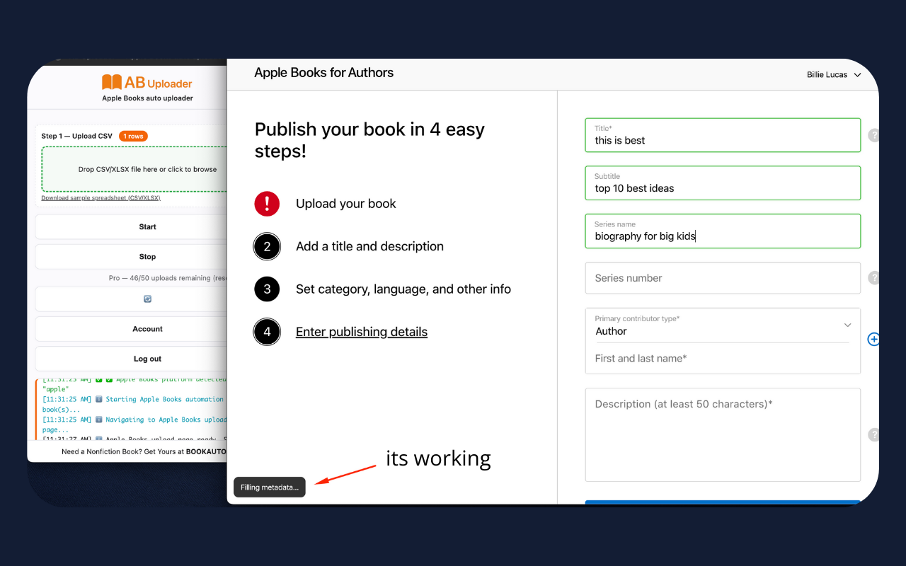 AB Uploader — Apple Books auto uploader - 截图 4