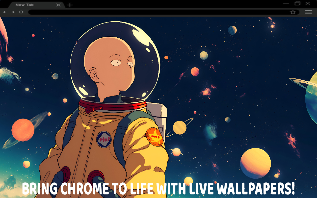 One Punch Man Saitama Space Exploration Live Wallpaper - 截图 2