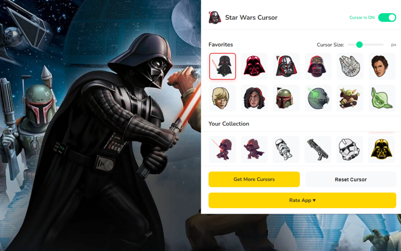 Star Wars Cursor ★ Custom Cursor for Chrome™ - 截图 2
