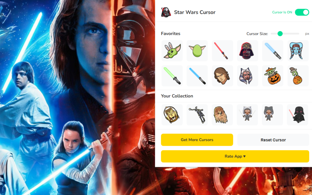 Star Wars Cursor ★ Custom Cursor for Chrome™ - 截图 3