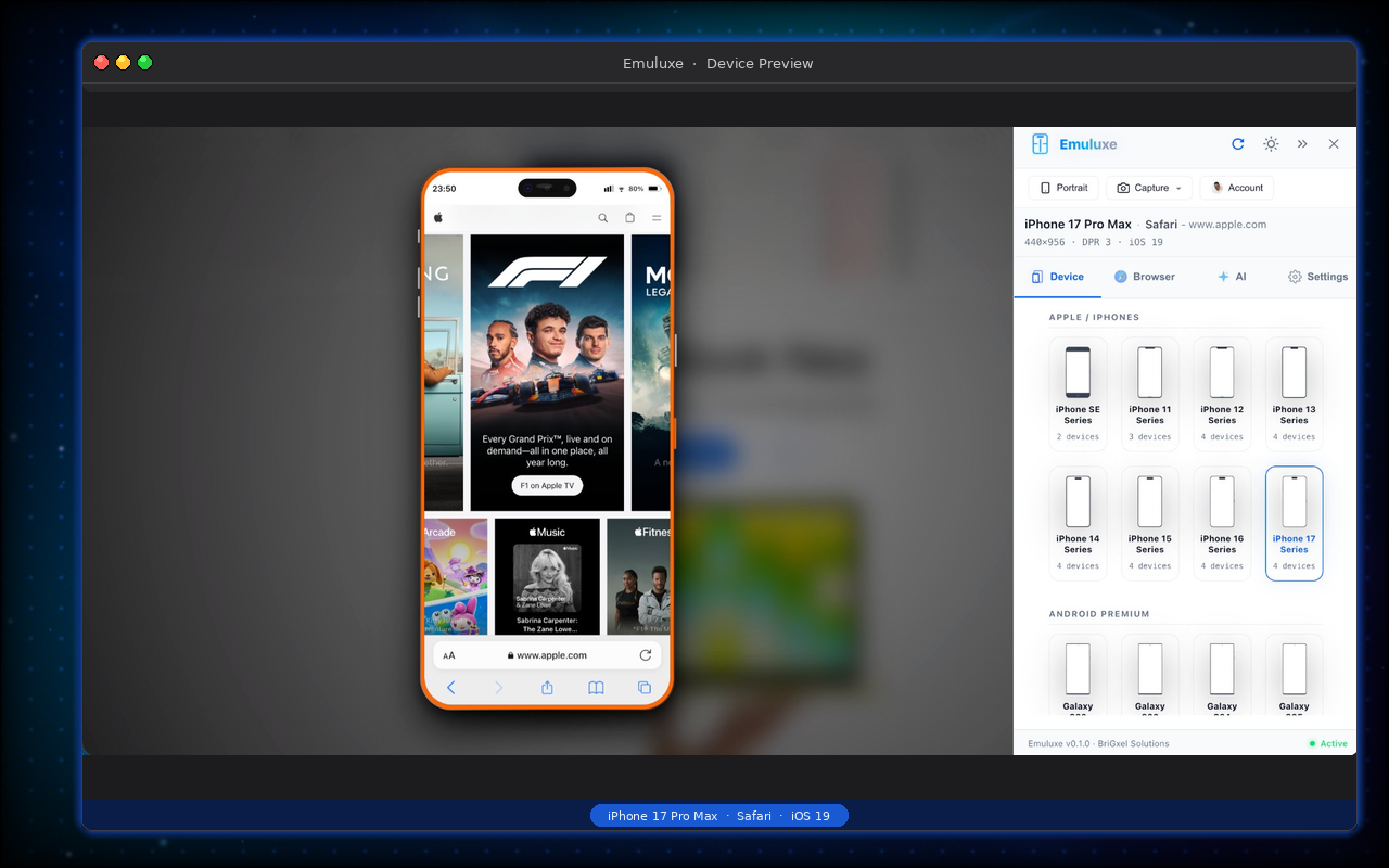 Emuluxe: High-Fidelity Mobile Simulation for Chrome - 截图 4