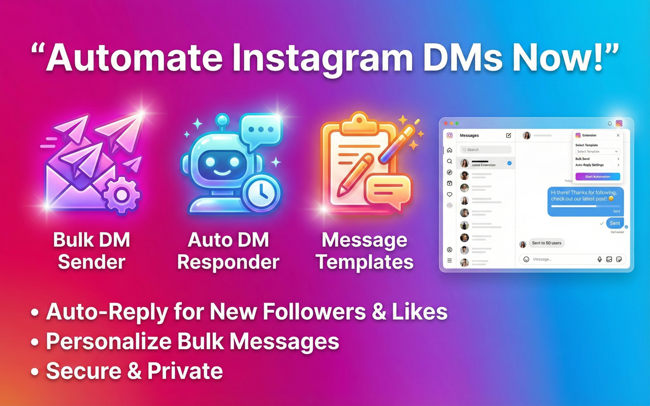 IG DM Bot - Instagram 自动私信工具 - 截图 3