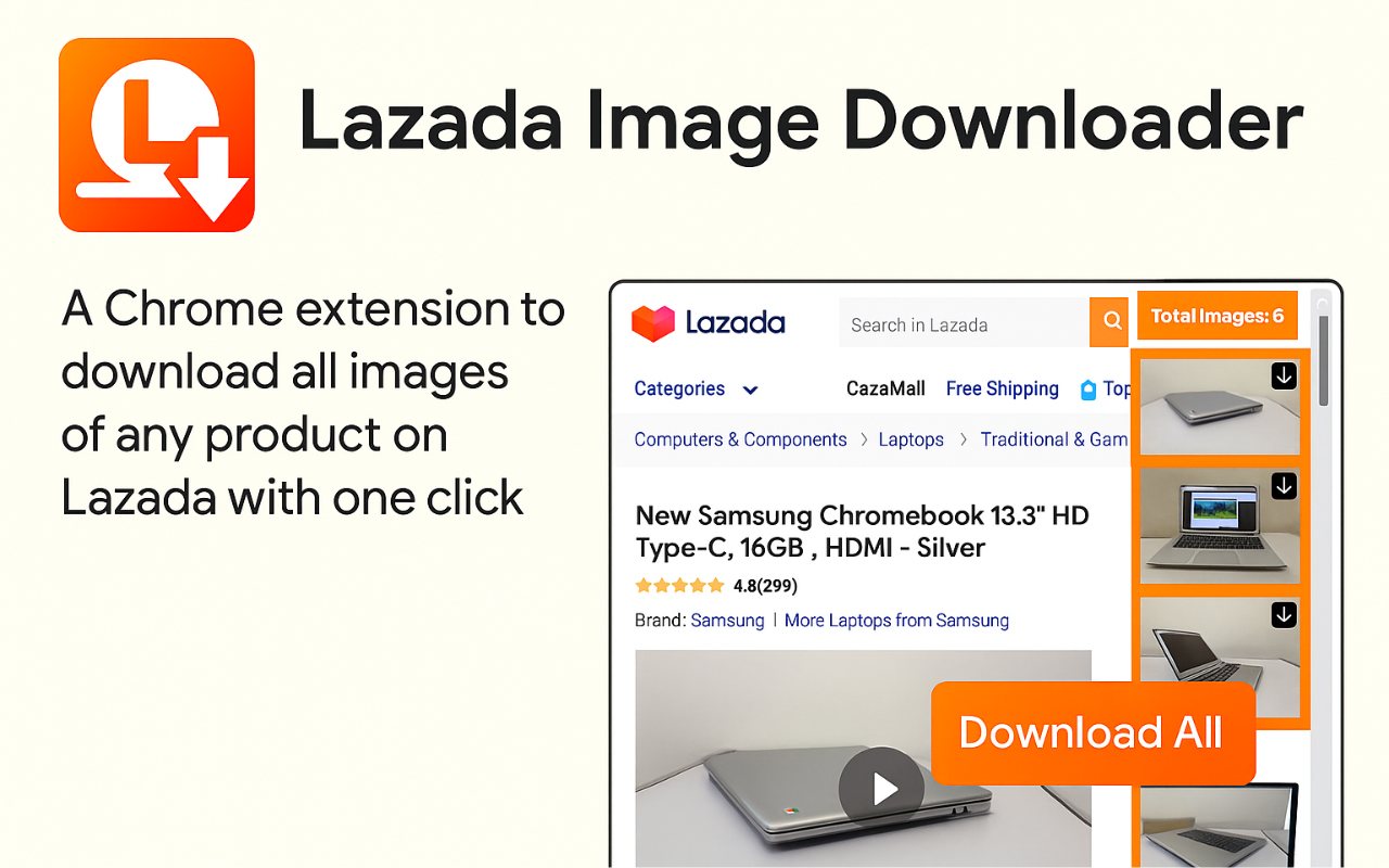 Lazada Image Downloader - 截图 1