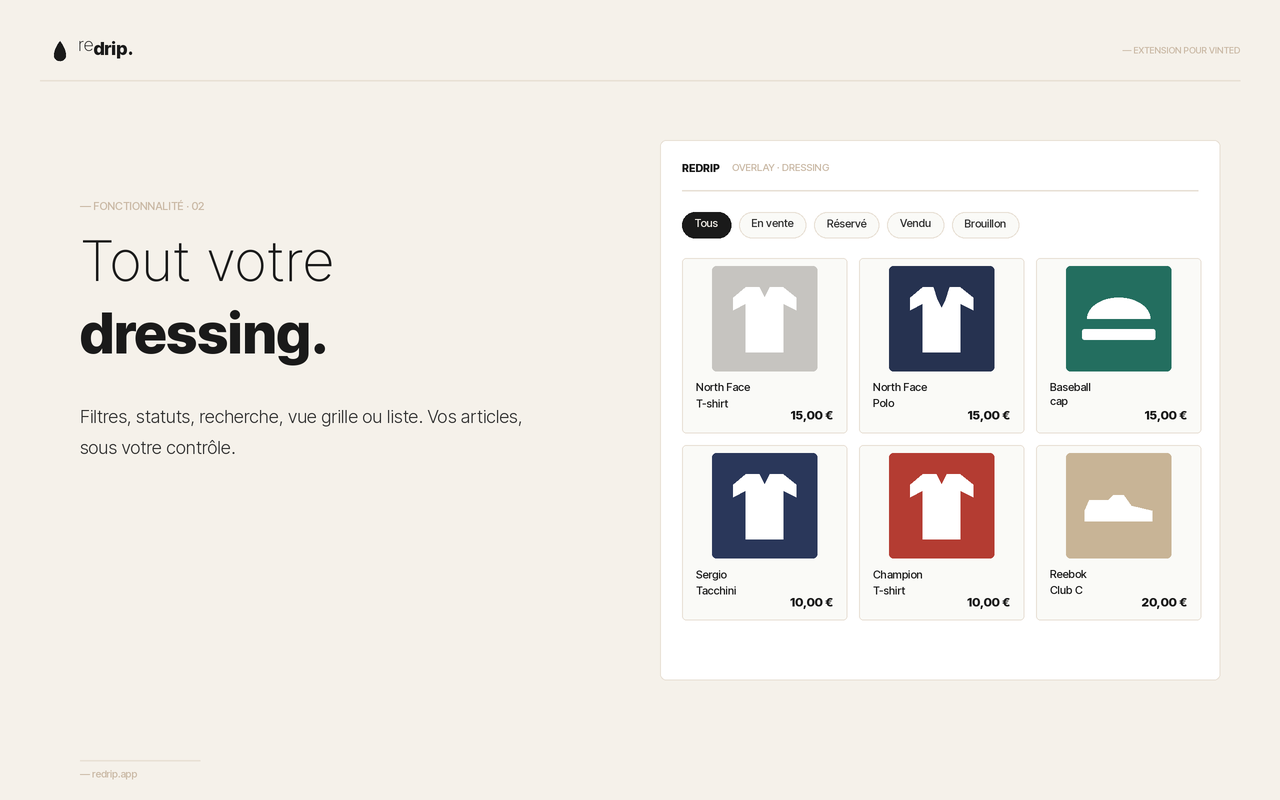 Vinted Assistant - Reposte vos annonces en un clic sur Vinted et Leboncoin - 截图 5