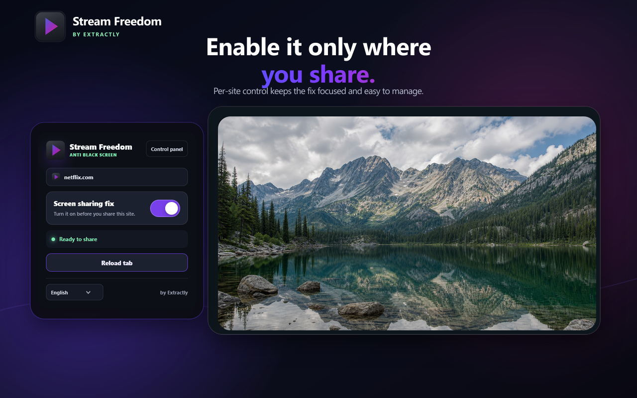 Stream Freedom - Anti Black Screen - 截图 3