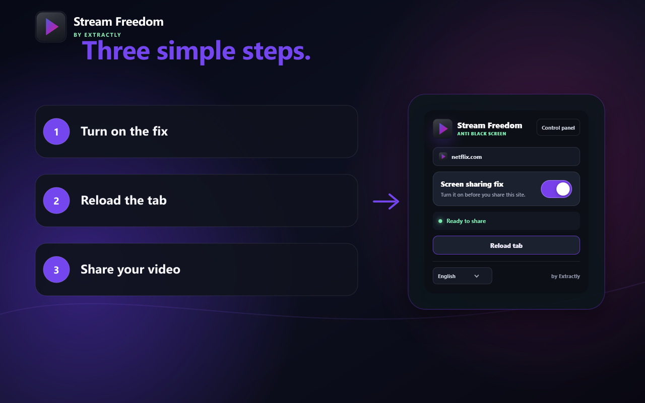 Stream Freedom - Anti Black Screen - 截图 4