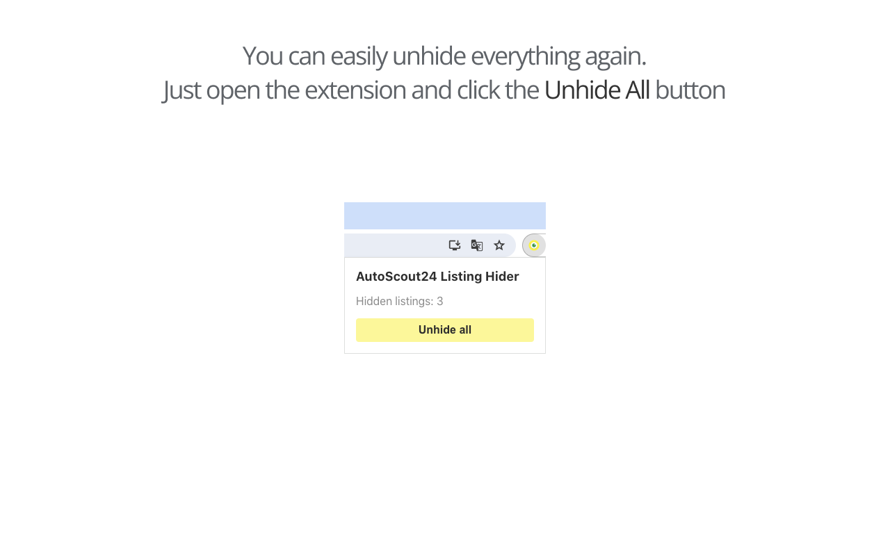 AutoScout24 Listing Hider - 截图 1