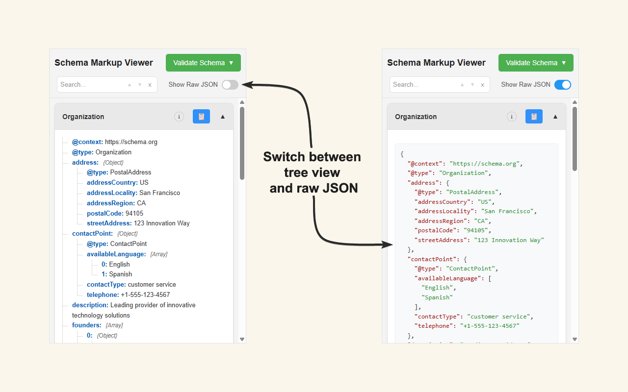 Schema Markup Viewer - 截图 2