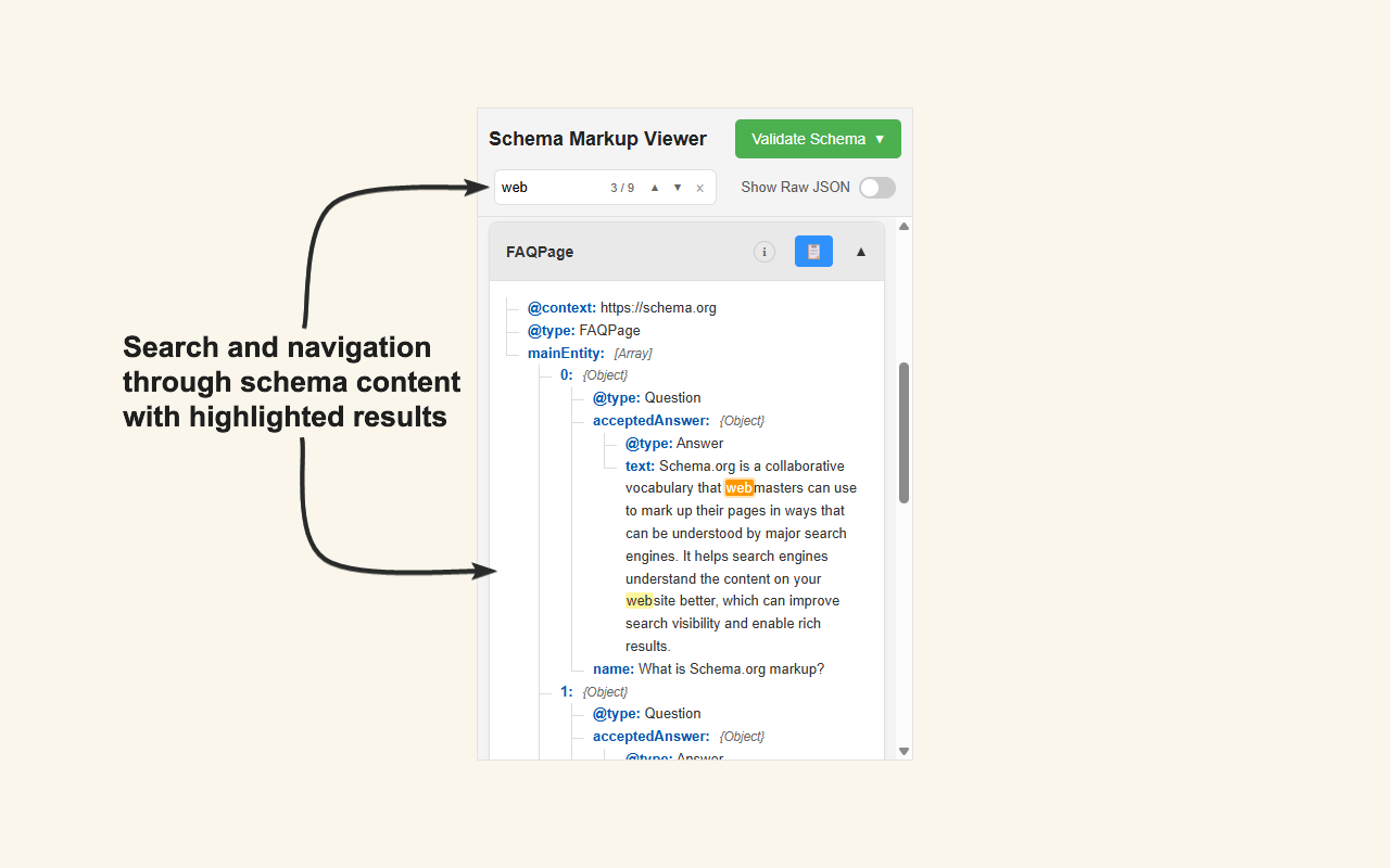 Schema Markup Viewer - 截图 3