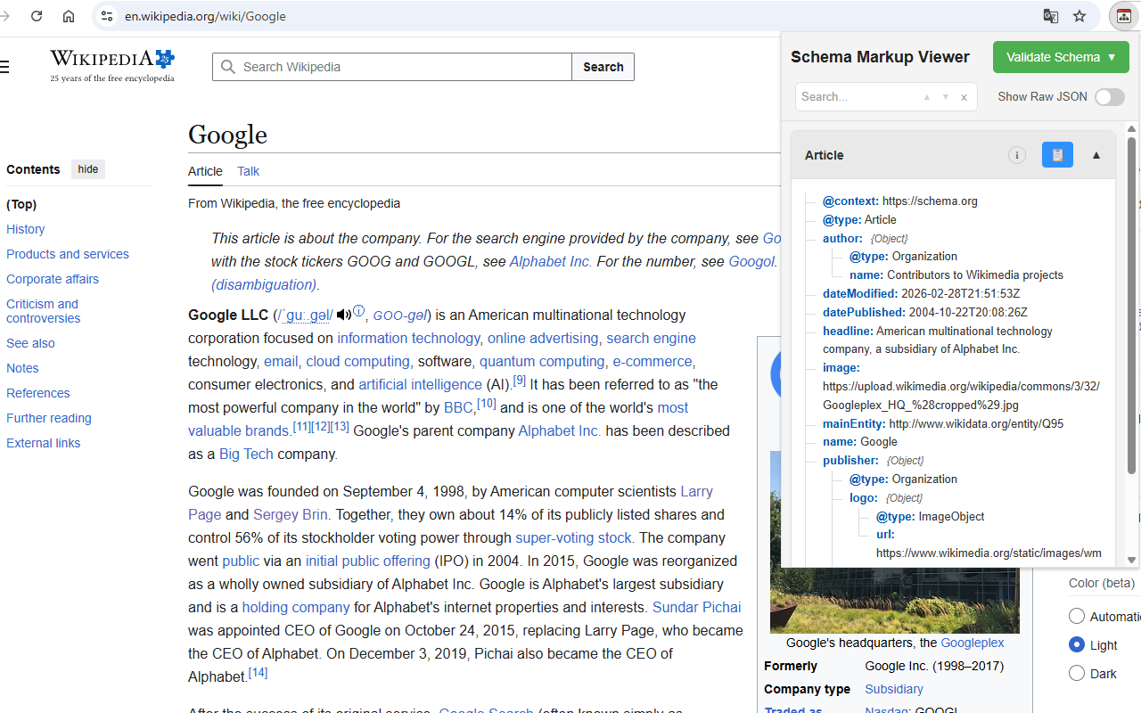 Schema Markup Viewer - 截图 5