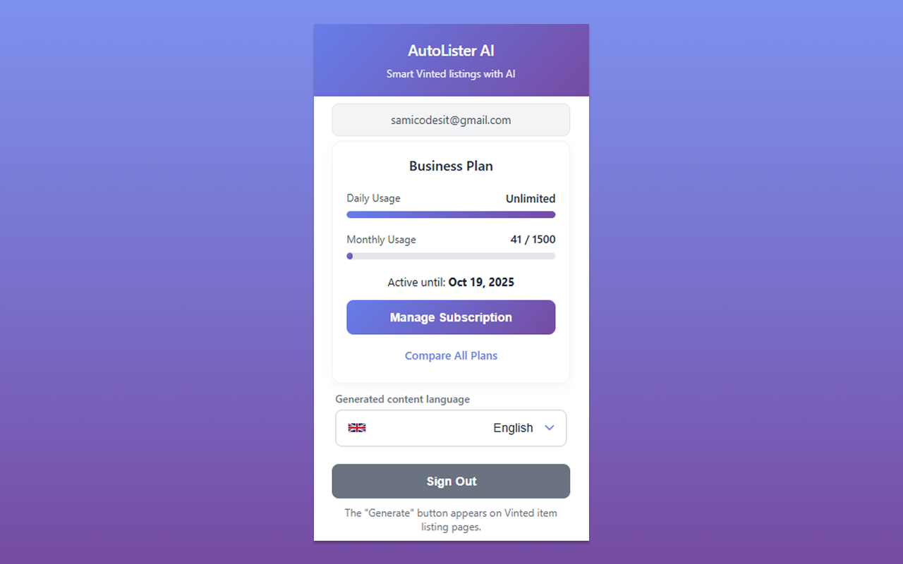 AutoLister AI - Listing Assistant - 截图 2